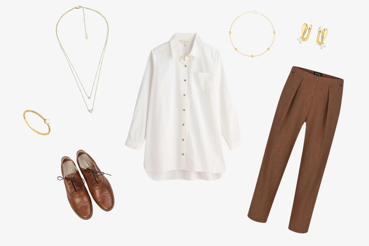 Bijoux pour une chemise blanche – style de tous les jours et de soirée