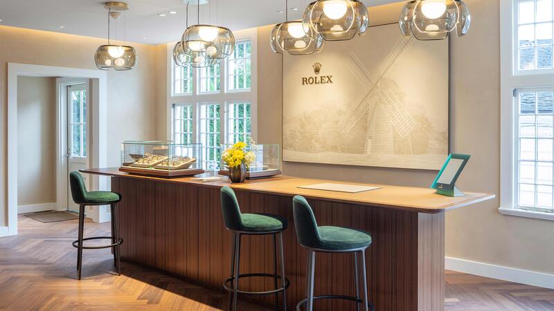 Intérieur de la boutique Rolex East Hampton
