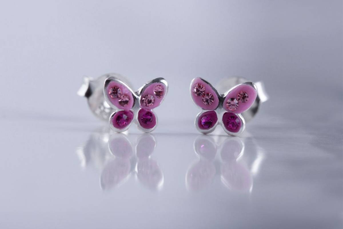 Boucles d'oreilles papillon Bonore en argent 925