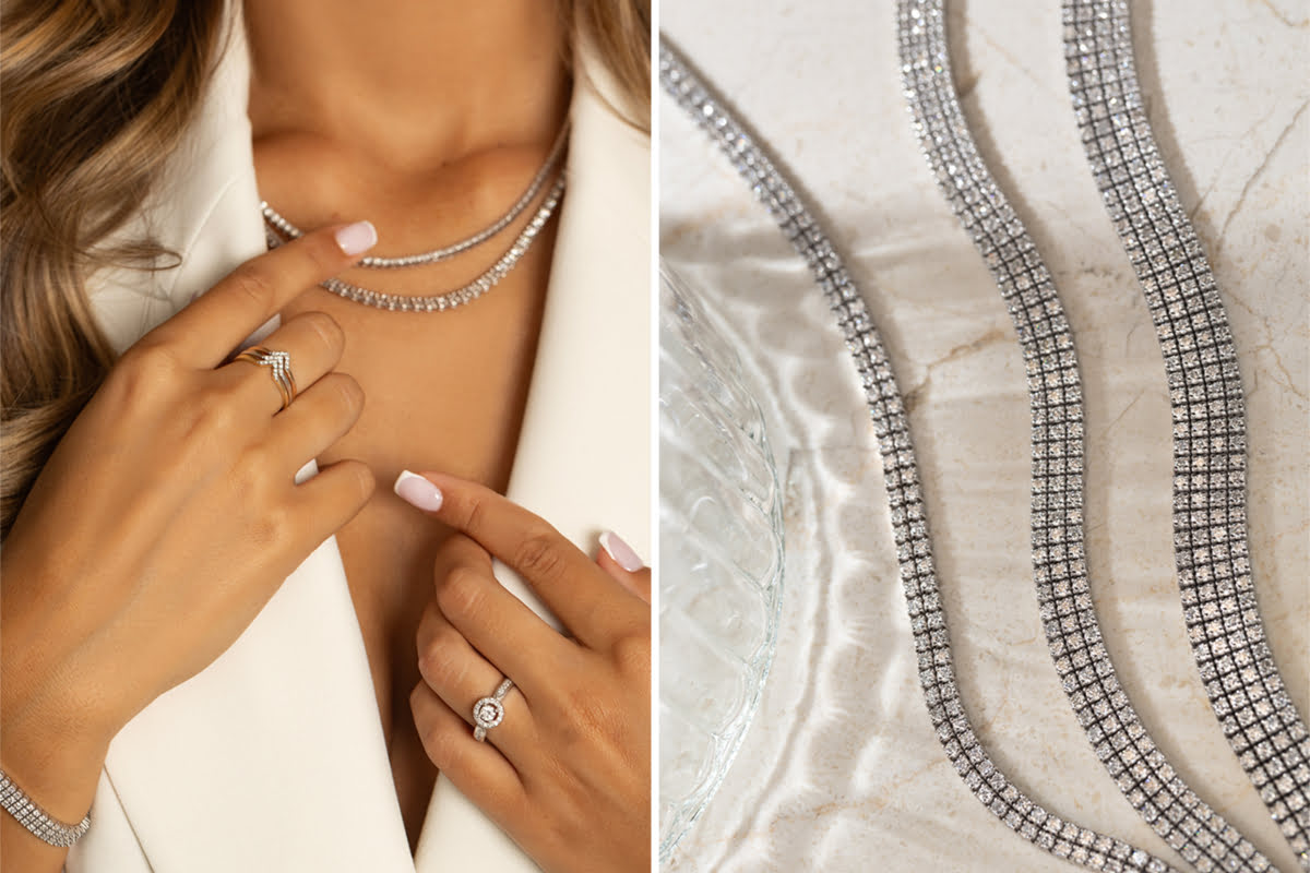 Or blanc et diamants de la marque Bonore