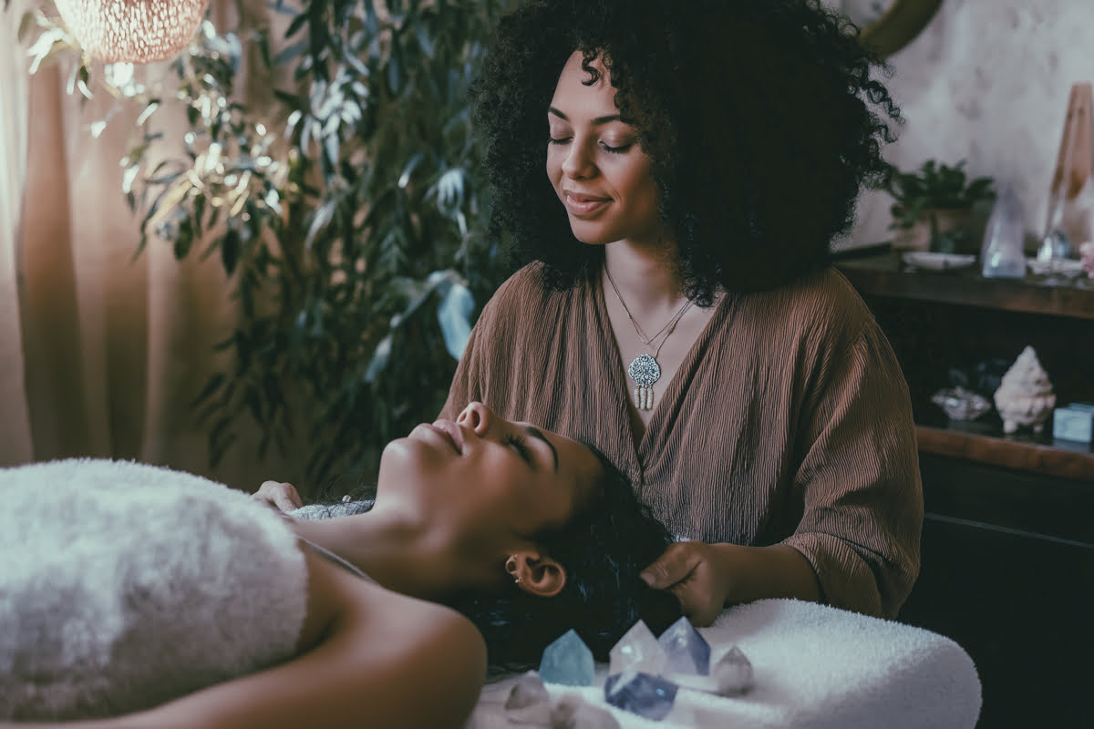 Liberothérapie avec des pierres naturelles