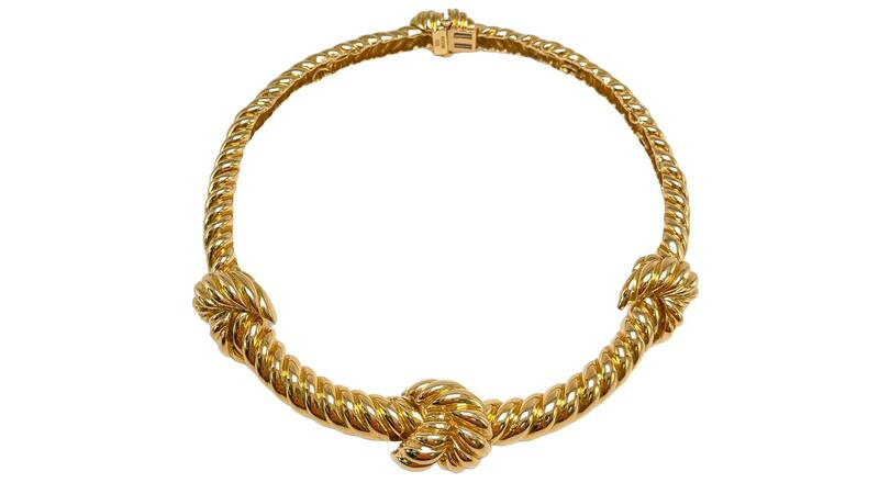 Greenwich St. Jewelers David Webb Collier de corde noué