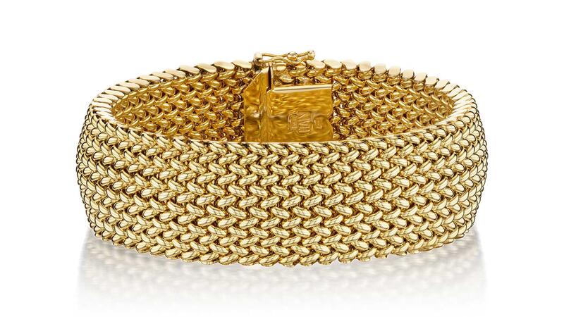 Bracelet de la chaîne de blé Brev de Greenwich St. Jewelers 1990