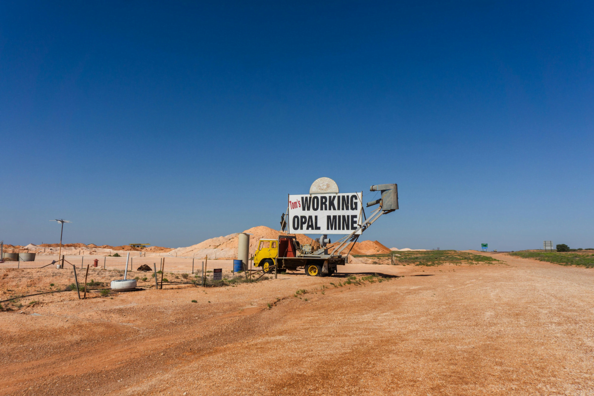 Mine opale en Australie 