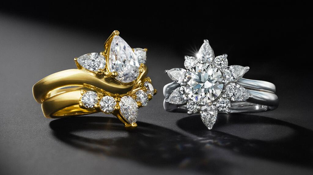 Bagues de fiançailles et alliances « Storied Diamond Desert Sands of Eternity »