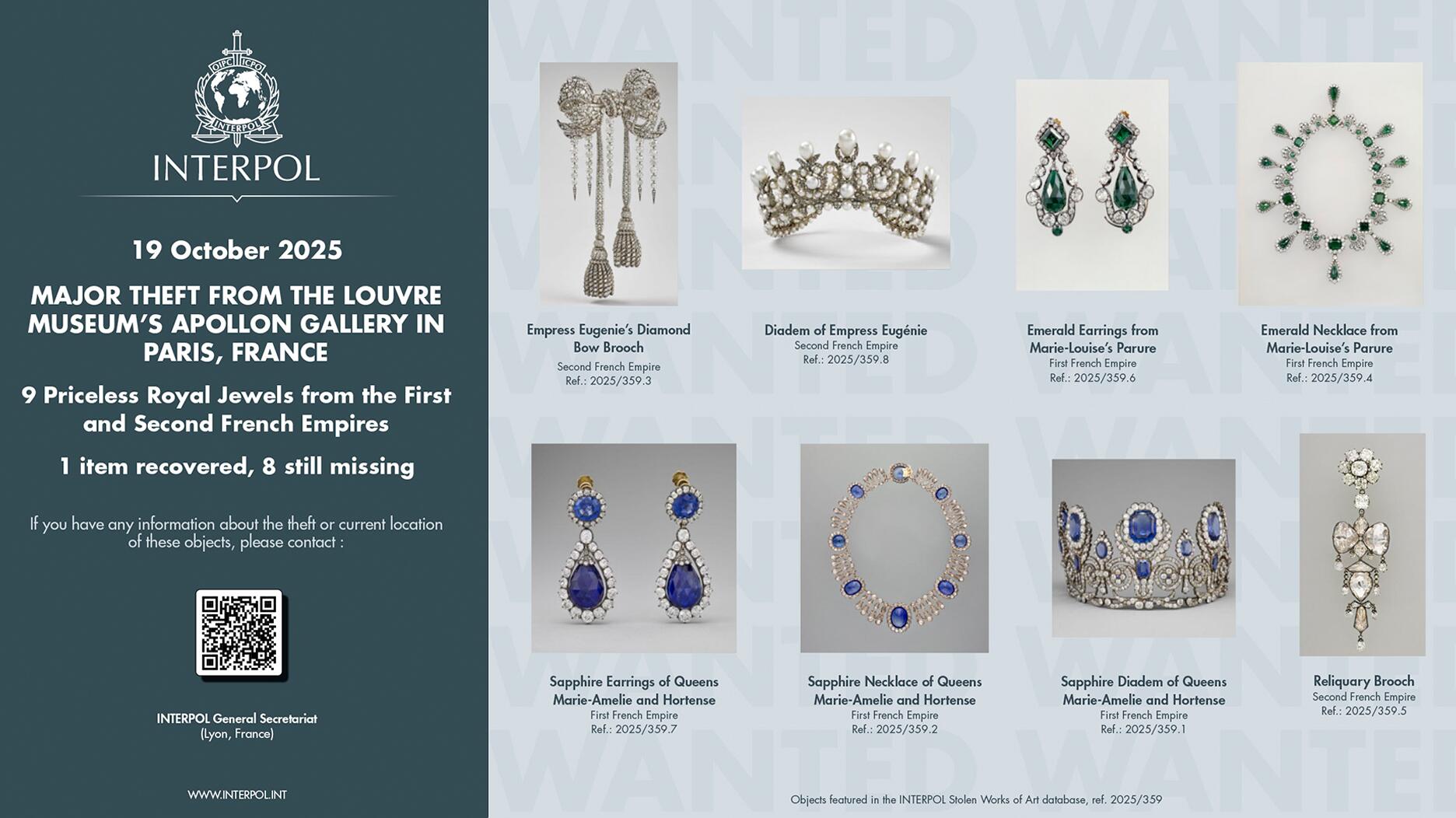 5 autres personnes arrêtées lors du braquage du Louvre, des bijoux toujours portés disparus