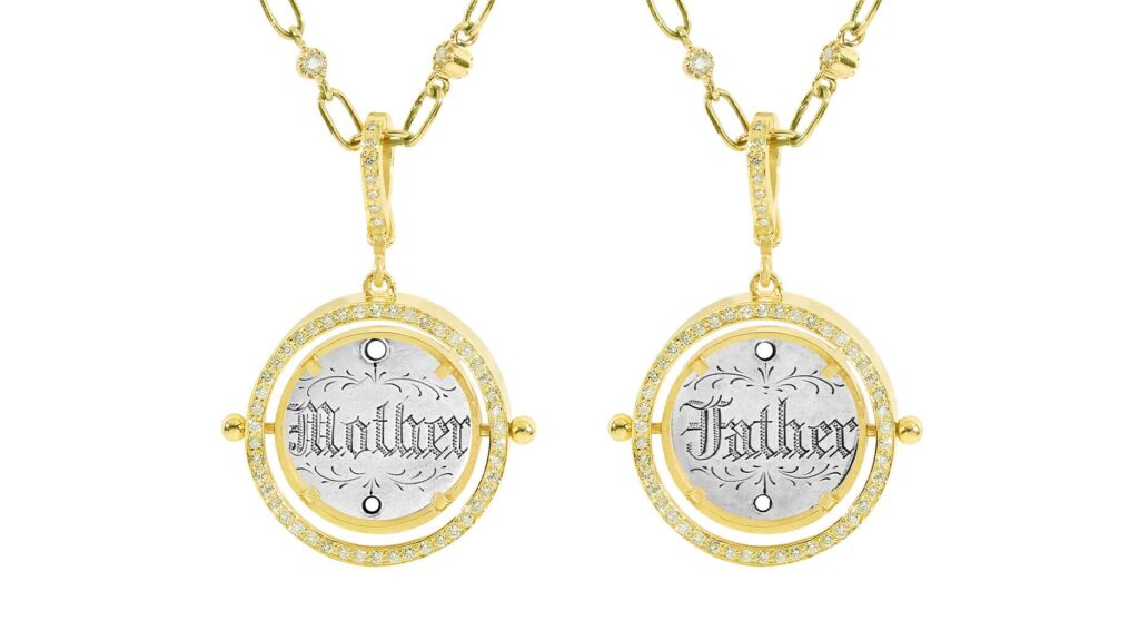 Heavenly Vices Mother Father Spinner Necklace