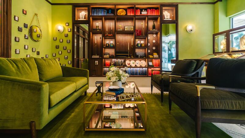 Intérieur du magasin Foundrae Palm Beach