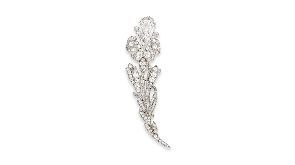 Gladys Moore Vanderbilt Cartier broche diamant