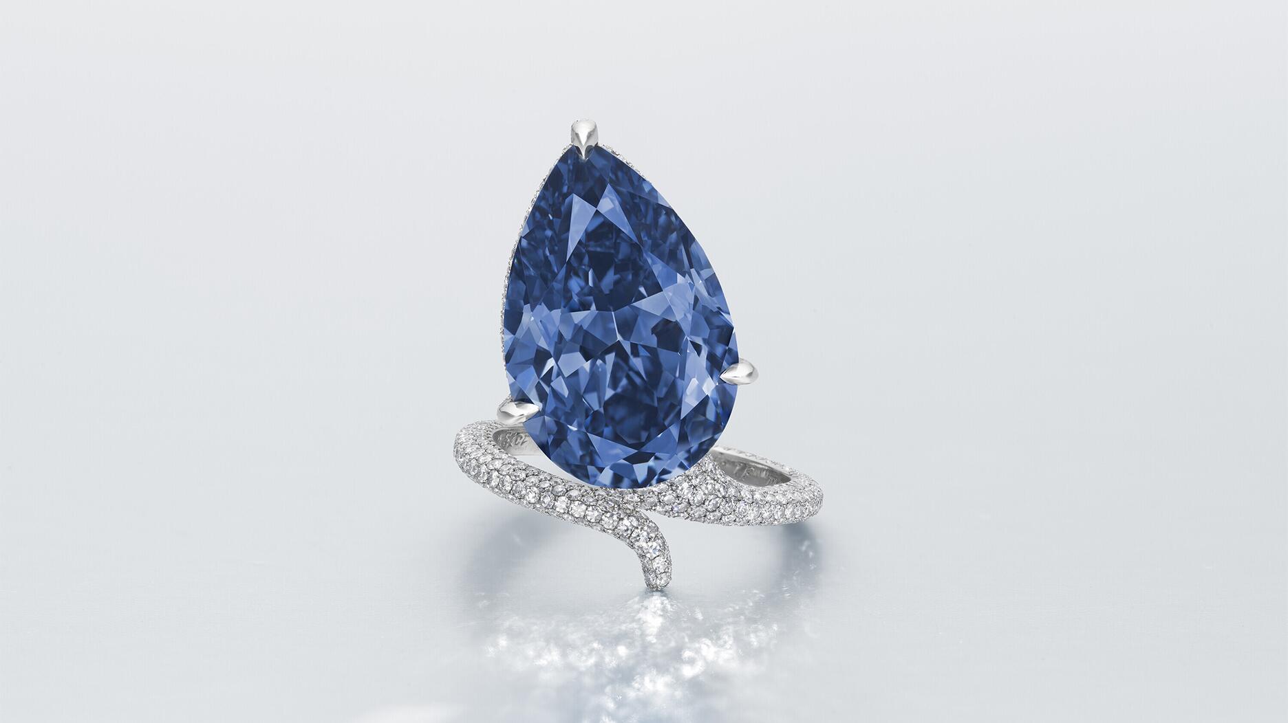 Le diamant « Mellon Blue » se vend 7 millions de dollars de moins qu’il y a dix ans