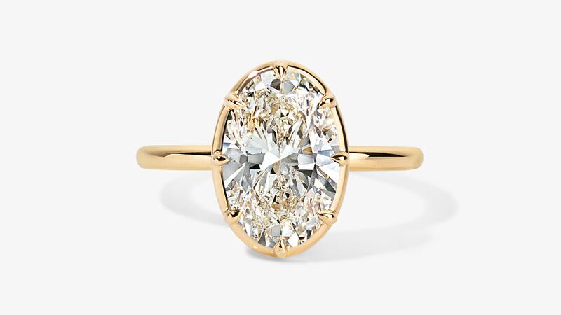 Bague diamant ovale Stephanie Gottlieb