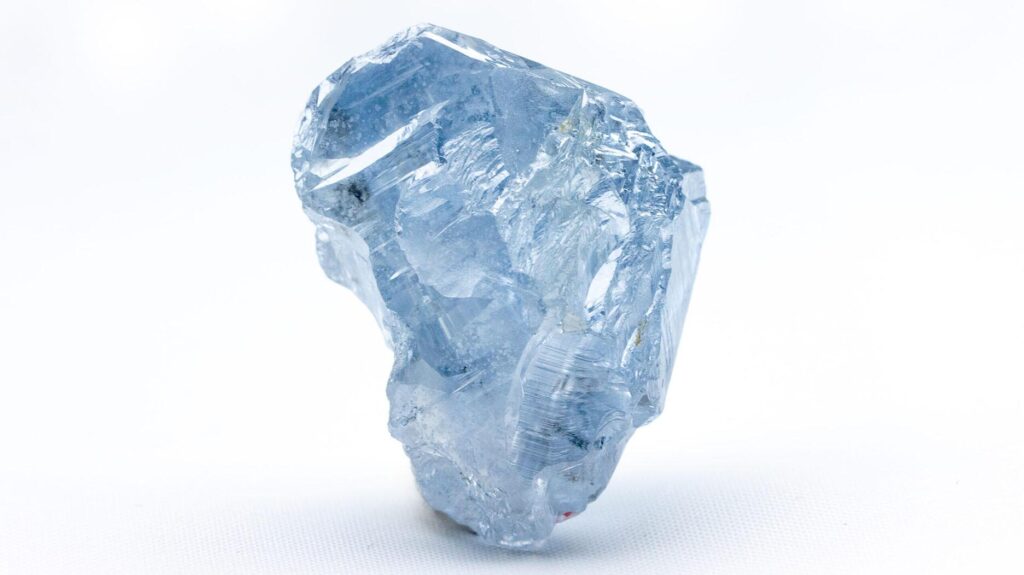 41.82-carat rough blue diamond recovered from the Cullinan Mine