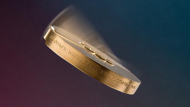 Les médailles indiquaient « XXVes Jeux Olympiques d'hiver de Milan Cortina 2026 ». (Crédit image : Fondazione Milano Cortina 2026) Côté médaille des Jeux Olympiques d'hiver de l'Italie