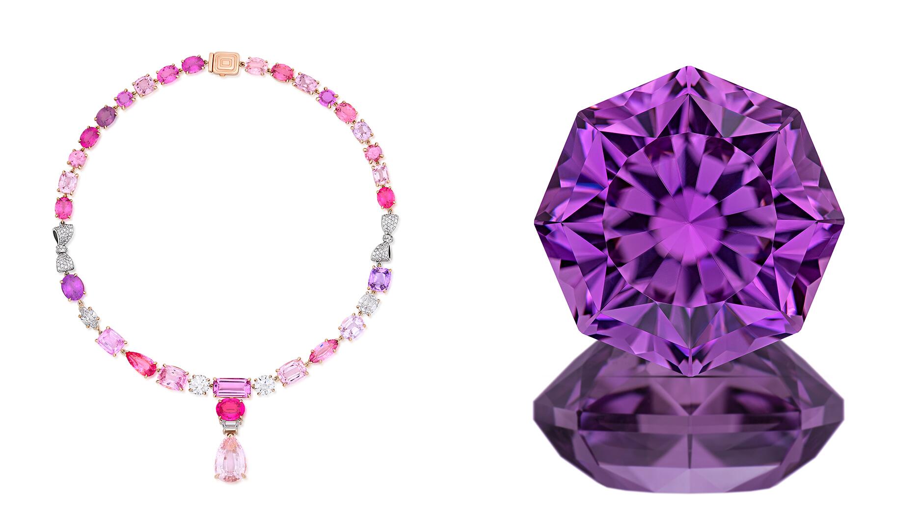 Le collier « Barbe à papa », Kunzite de 35 carats remporte les prix « Choix de l'acheteur » 2025