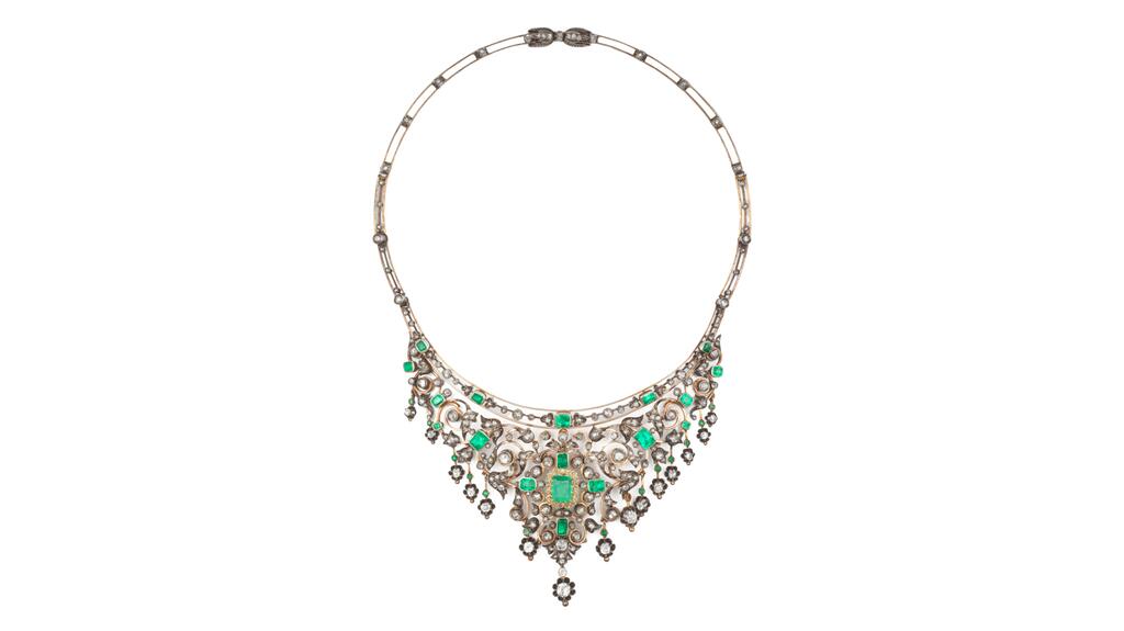Collier émeraude du 19ème siècle