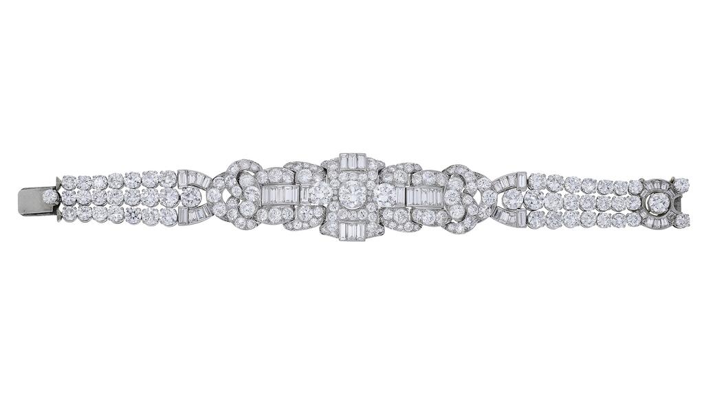 Bracelet diamant et platine