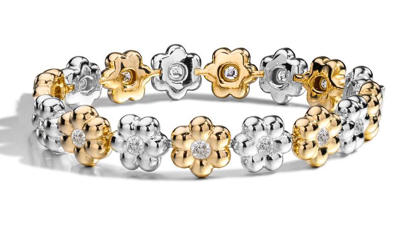 Boochier - Bracelet bouffant à fleurs en diamant