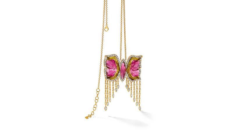 Pendentif papillon Bouddha Mama
