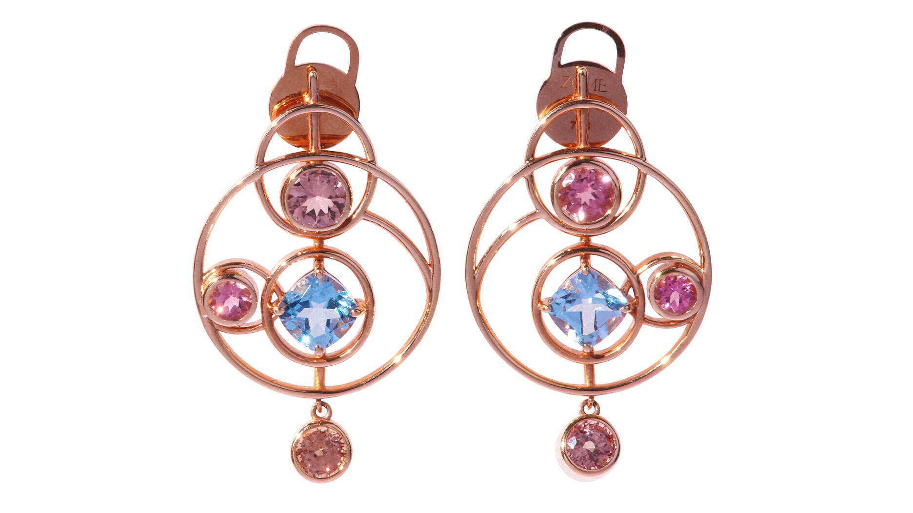 Les boucles d'oreilles Solara de Zome incarnent la beauté céleste