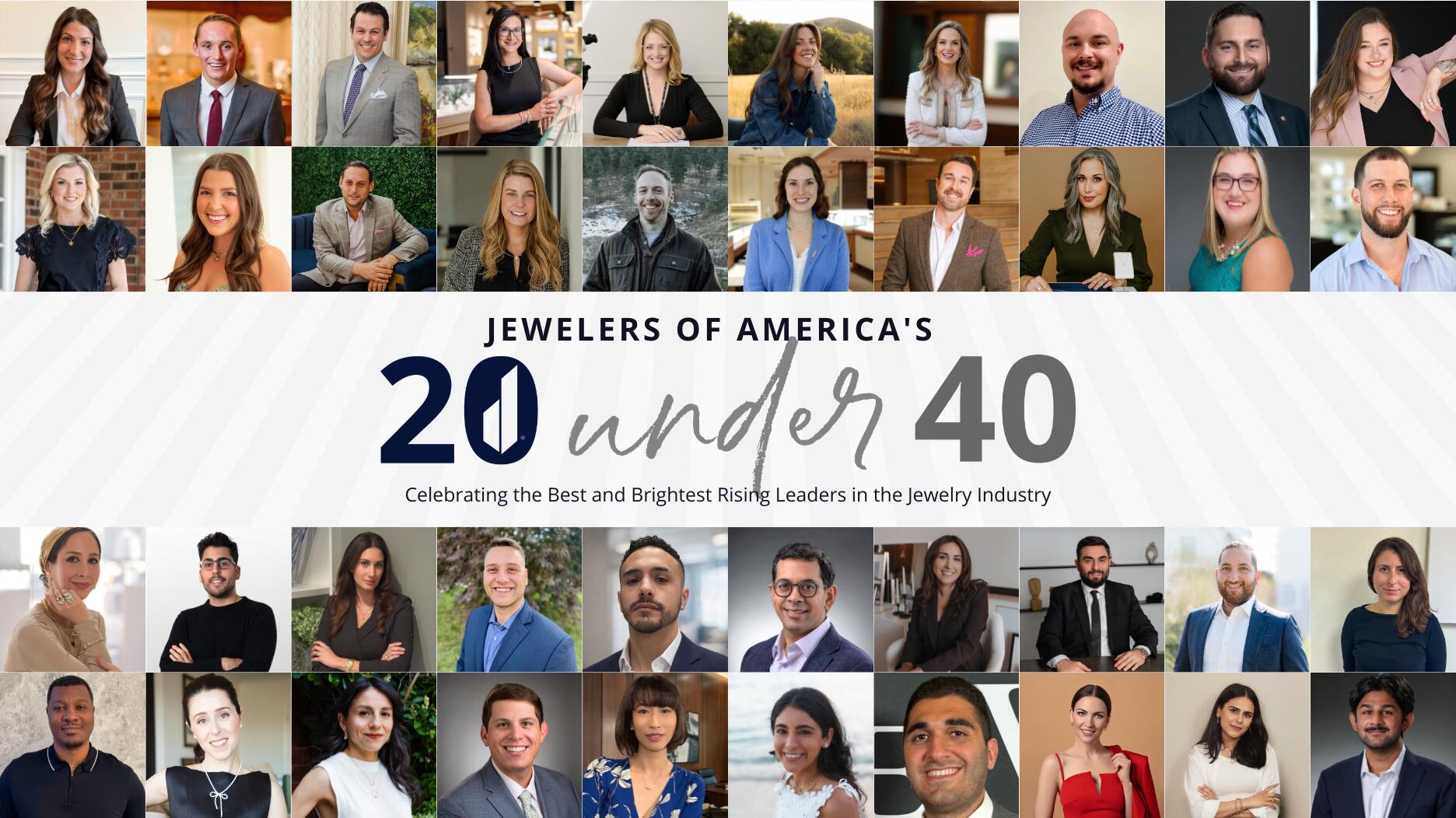 Rencontrez la classe 2026 « 20 Under 40 » de Jewellers of America