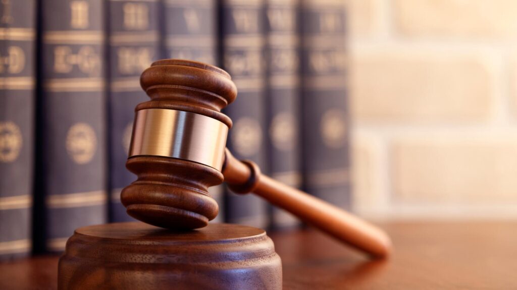 Stock image of a judge’s gavel