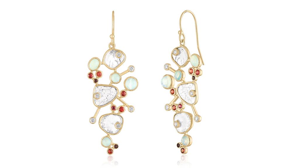 Loriann Jewelry Boucles d'oreilles en grappe Etheria