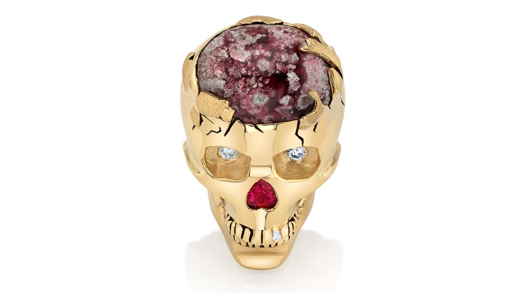 Broche tête de mort Nicole Mera