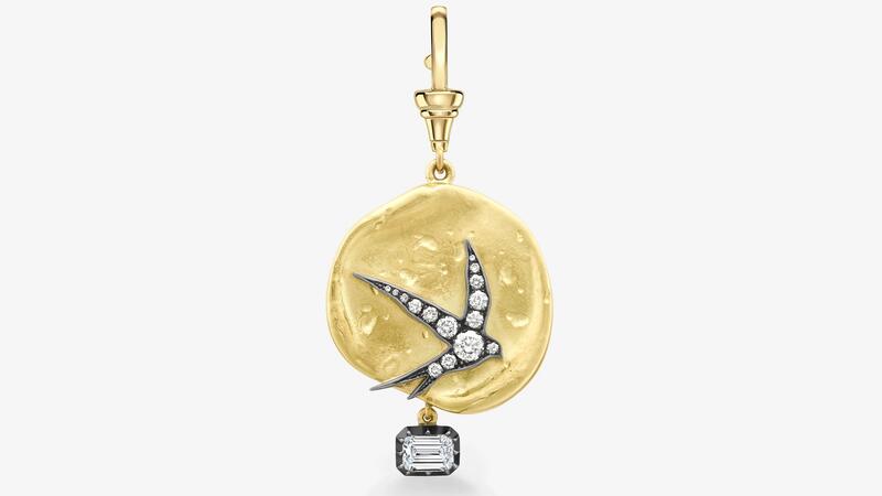 Jessica McCormack Pendentif médaillons hirondelles et amazones