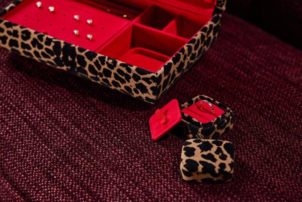 Boîte à bijoux Wolf Savanna Leopard taille M