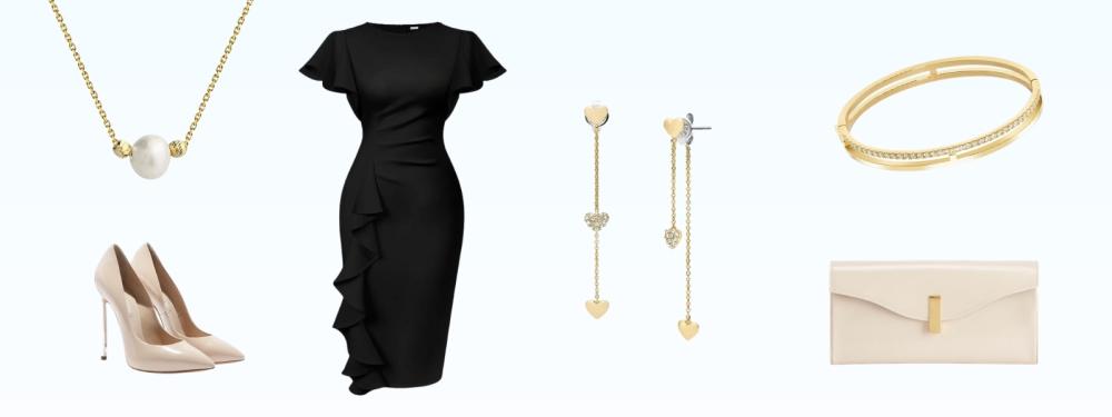 bijoux pour une petite robe noire