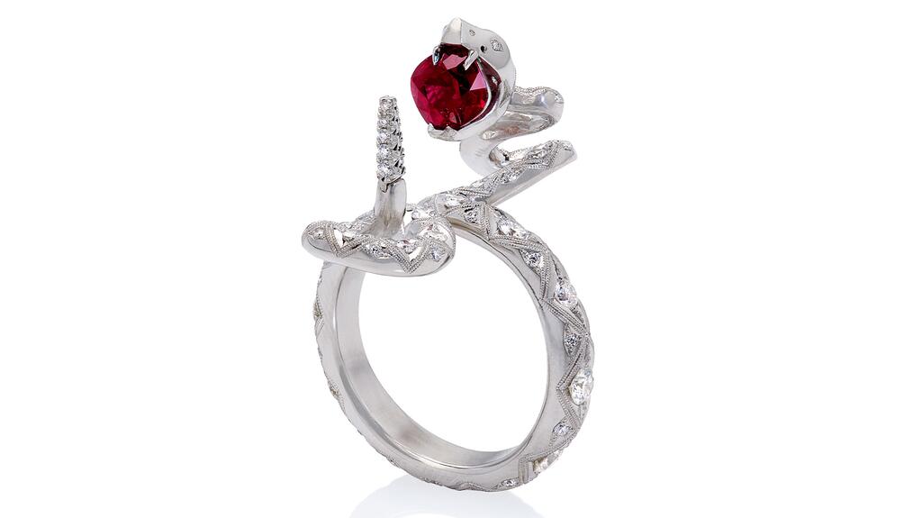 Bague tendance Folium Serpentis