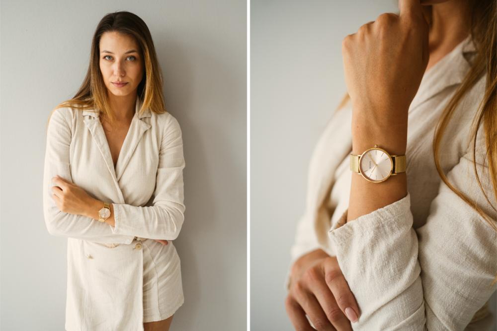 Montre femme BOWA New York Petite Rose-Or Mesh 34