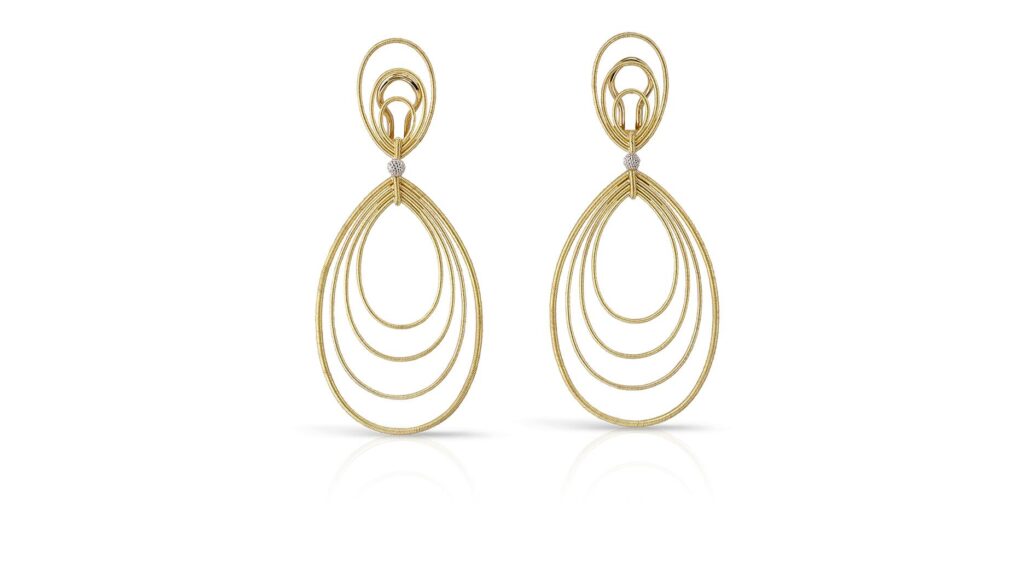 Buccellati Waikiki gold and diamond earrings