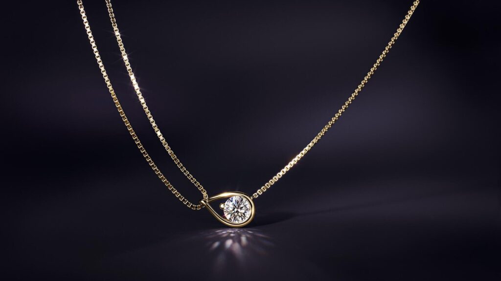 Pandora lab grown diamond necklace