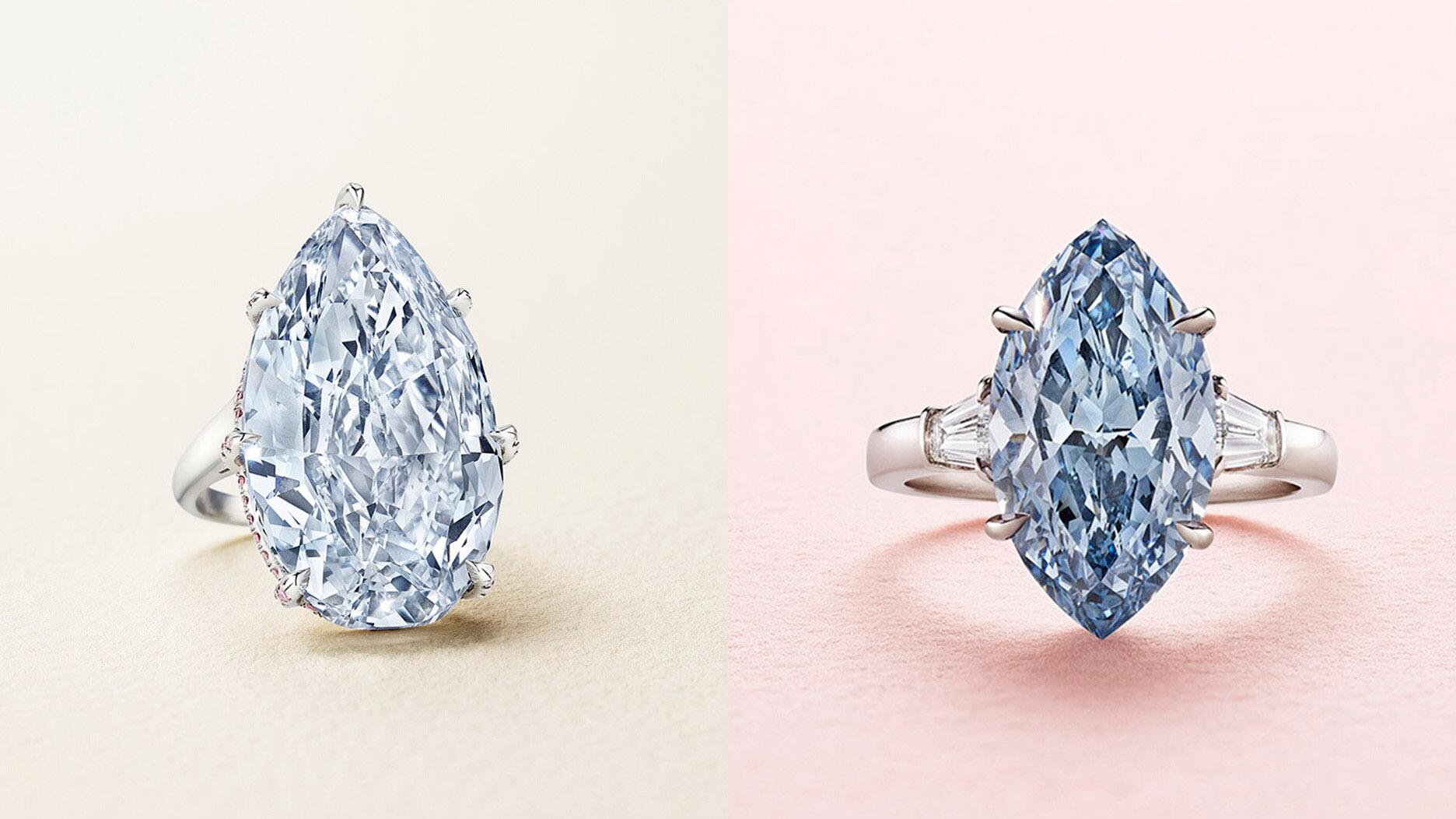 Un diamant « bleu azur » de 31,62 carats vendu pour plus de 8 millions de dollars chez Christie's