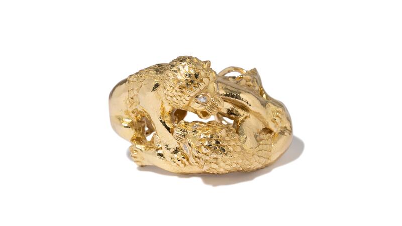 Bracelet David Webb combattant les lions