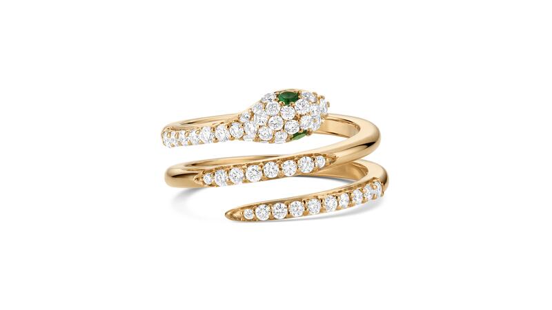 Jessica Liu Designs - Bague midi pavée de serpents