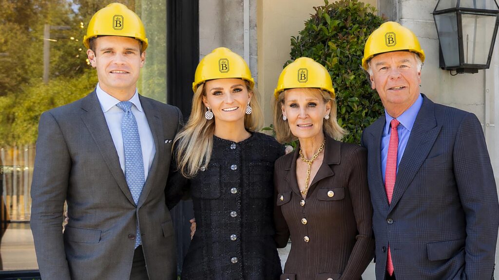 Boulle family in hard hats