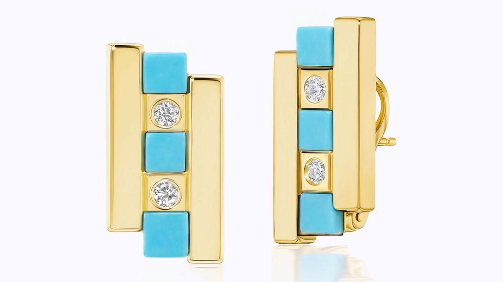 Boucles d'oreilles fatiguées du carrousel Briony Raymond