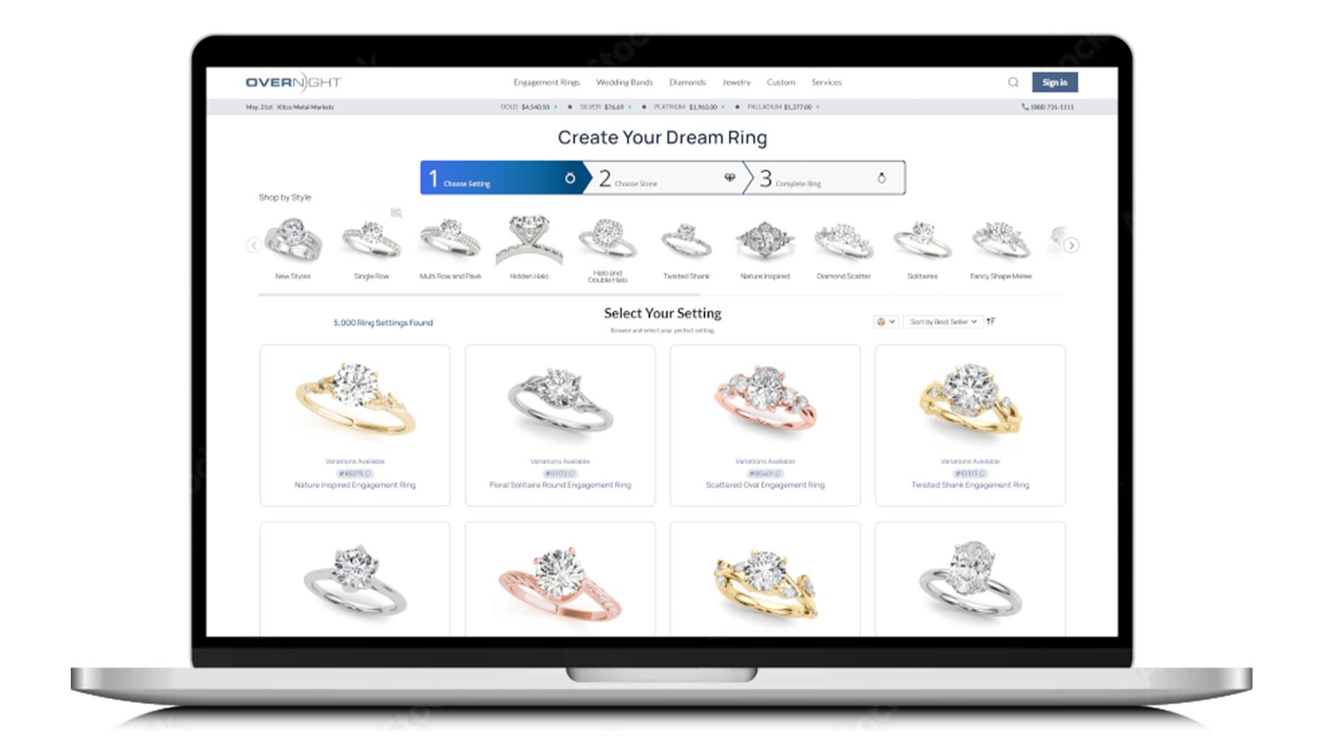 Overnight Mountings lance la plateforme Ring Builder
