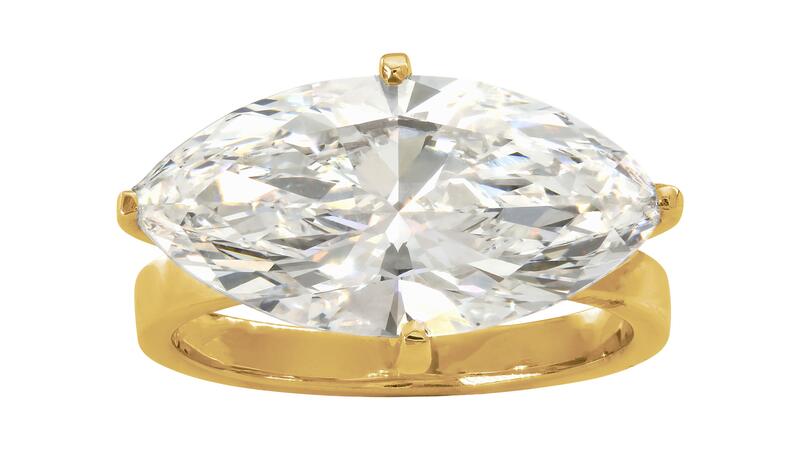 Bague de fiançailles solitaire diamant Rio Grande Marquise