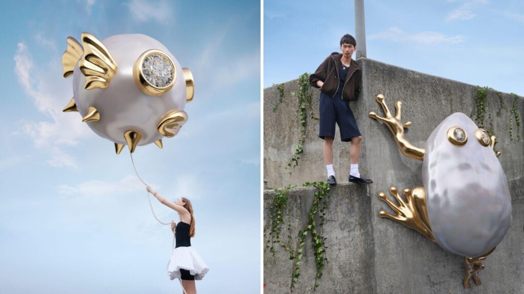 Pandora pearl jewelry campaign imagery