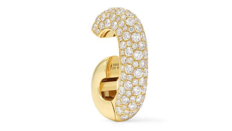 Boucle d'oreille Robinson Pelham Boudicca pavé de diamants