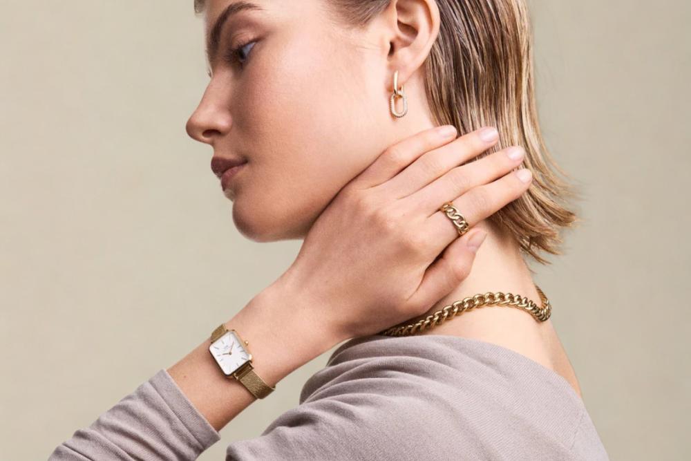 Daniel Wellington Quadro Pressé Evergold DW0010056