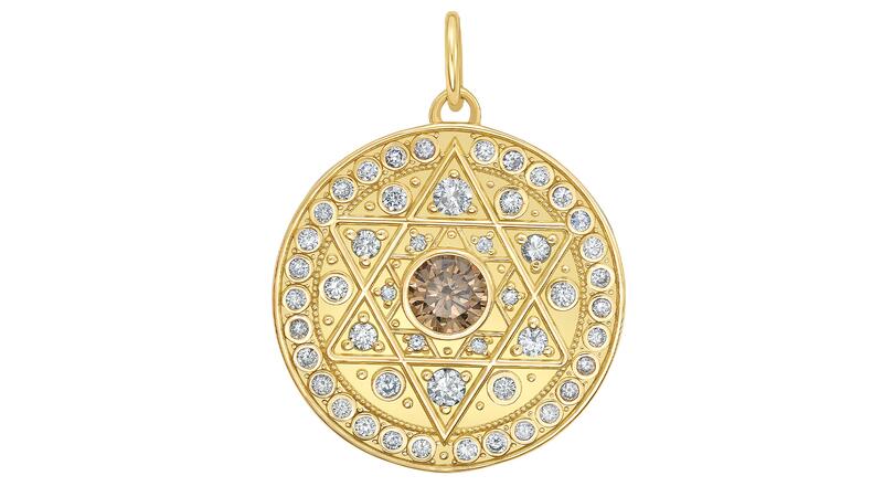 Médaillon en diamant du désert étoile de David Lionheart