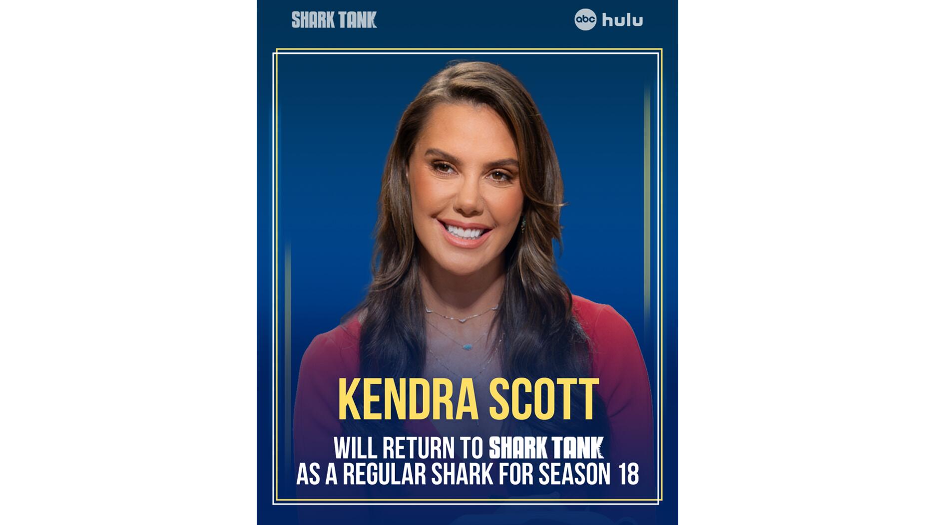 Kendra Scott rejoint « Shark Tank » en tant qu'investisseur permanent