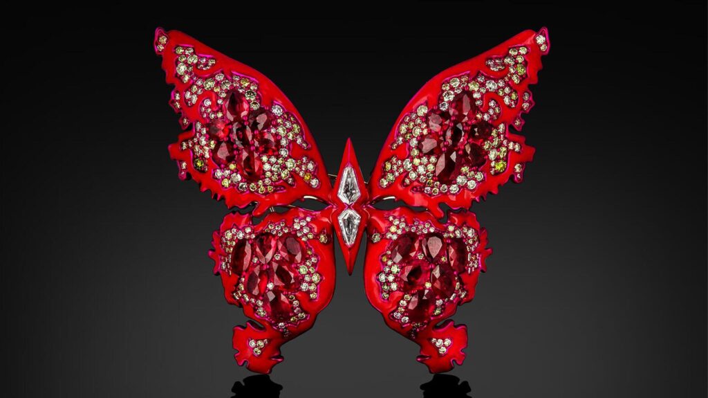 Harvard Rubies Exhibit The Soul of Flame II Brooch by Austy Lee