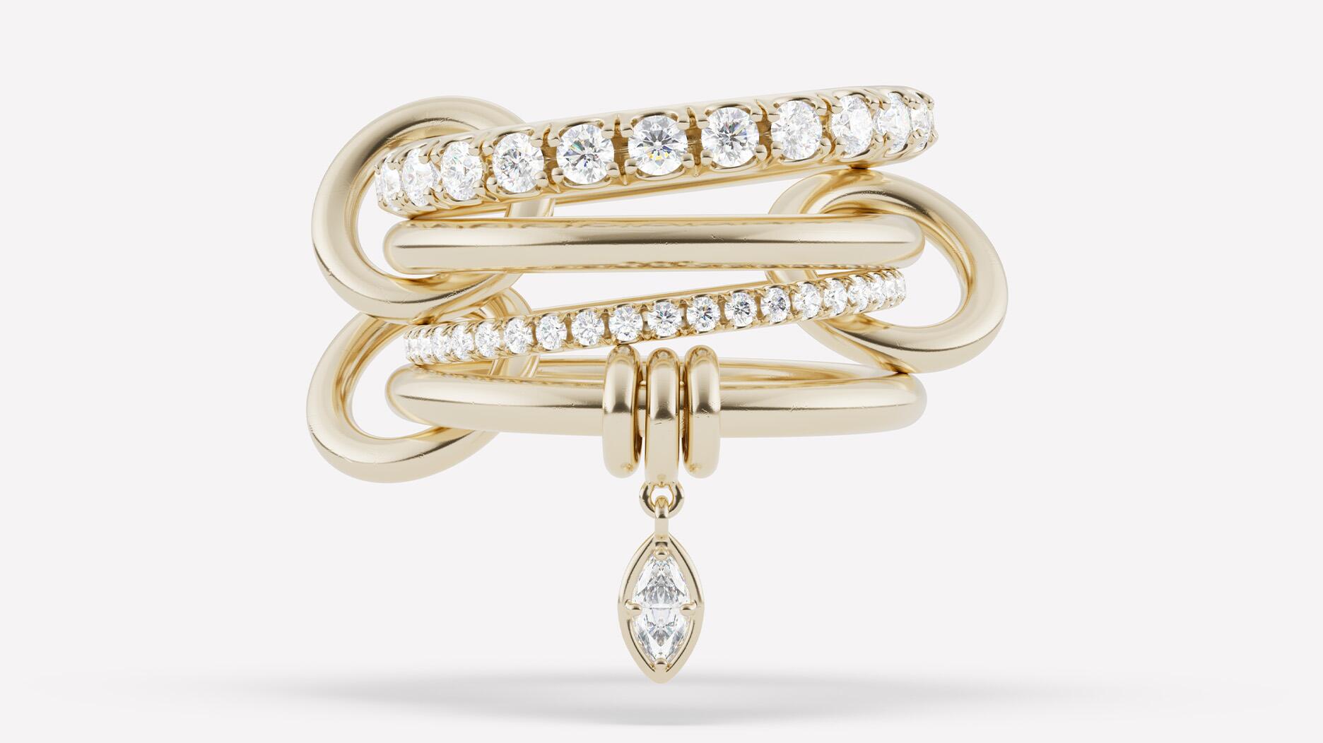 Les diamants marquise dansent dans la collection « Wren » de Spinelli Kilcollin