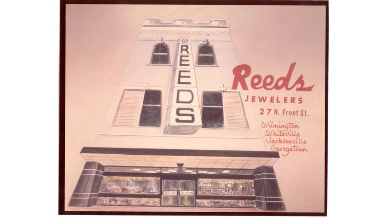 Une publicité pour Reeds Jewelers, à l'époque où elle n'exploitait qu'une poignée d'emplacements Annonce des bijoutiers Reeds