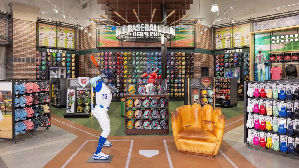 Interior of Dick’s Sporting Goods store